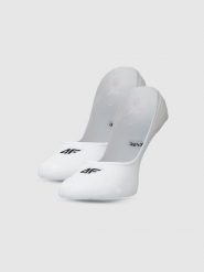 4F Skarpetki casual niewidoczne (2-pack) damskie - biały 39-42. Białe skarpetki damskie 4F, bez wzorów, z bawełny. Za 39.99 zł.