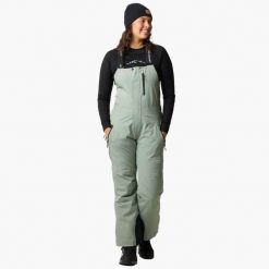 Spodnie narciarskie Kobieta Swedemount Cervinia Bib Pants wodoodporne. Zielone spodnie sportowe damskie SWEDEMOUNT, na zimę, bez wzorów, narciarskie. Za 699.99 zł.
