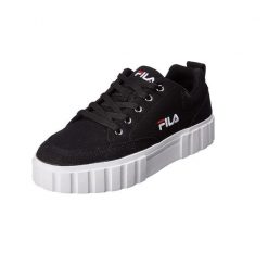 Buty do chodzenia damskie Fila Sandblast C trampki. Czarne trampki damskie Fila, bez wzorów, z materiału, bez zapięcia. Za 159.00 zł.