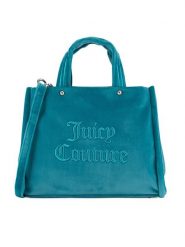 Juicy Couture Torebka BIJXT8701WPO Turkusowy. Niebieskie torebki klasyczne damskie Juicy Couture, z poliesteru, bez dodatków. Za 349.99 zł.
