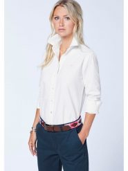 Polo Sylt Koszula - Regular fit - w kolorze białym rozmiar: XS. Białe koszule damskie Polo Sylt, xs, bez wzorów, z bawełny, bez kołnierzyka, bez ramiączek. Za 140.20 zł.