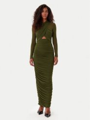 Bardot Sukienka koktajlowa Aliyah 60119DB Khaki Regular Fit. Brązowe sukienki damskie Bardot, bez wzorów, z syntetyku, wizytowe, bez ramiączek. Za 379.99 zł.