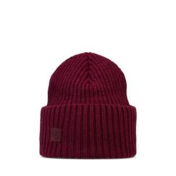 Czapka BUFF KNITTED BEANIE RUTGER GARNET. Czerwone czapki damskie Buff, na zimę, bez wzorów. W wyprzedaży za 111.93 zł.