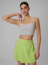 4F Biustonosz treningowy z niskim wsparciem damski - szary M. Szare biustonosze sportowe damskie 4F, bez wzorów, z gumy. Za 129.99 zł.