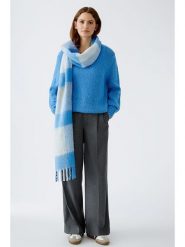 Oui Szal w kolorze niebiesko-białym rozmiar: onesize. Białe szaliki damskie Oui, bez wzorów. Za 122.96 zł.