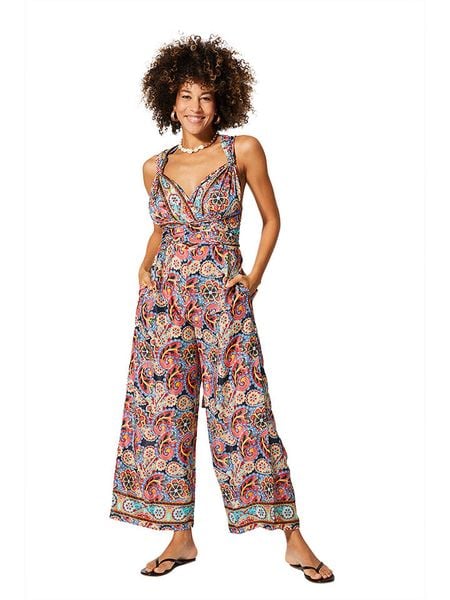 Aller Simplement Kombinezon ze wzorem rozmiar: 34-40. Kombinezony damskie Aller Simplement, bez wzorów, klasyczne, bez kołnierzyka, bez ramiączek. Za 48.16 zł.