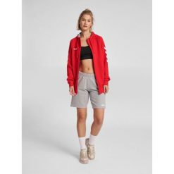 Kurtka z kapturem dla kobiet na zamek Hummel hmlGO cotton. Czerwone kurtki sportowe damskie Hummel, l, bez wzorów, z bawełny, z kapturem. Za 98.00 zł.