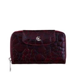 Damski portfel skórzany Canaletto – bordowy lakierowany z RFID | Elegancja i bezpieczeństwo PD1445s78 RFID. Czerwone portfele damskie bez wzorów, z lakierowanej skóry. Za 190.00 zł.