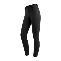 Damskie legginsy jeździeckie z pełną przyczepnością ELT Rena thermique. Czarne legginsy damskie ELT, l, bez wzorów, z elastanu. Za 454.50 zł.
