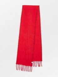 Becksöndergaard Szal w kolorze czerwonym - 210 x 26 cm rozmiar: onesize. Czerwone szaliki damskie Becksöndergaard, bez wzorów, z materiału. Za 295.99 zł.