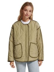 Scotch & Soda Dwustronna kurtka przejściowa w kolorze oliwkowym rozmiar: L. Zielone kurtki damskie Scotch & Soda, l, bez wzorów, bez kaptura. Za 351.38 zł.