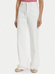 Tommy Jeans Jeansy DW0DW22648 Biały Straight Leg. Białe jeansy damskie Tommy Jeans. Za 409.99 zł.