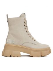 Steve Madden Trapery Tanker Bootie SM11001261 SM11001261-846 Beżowy. Brązowe trapery damskie Steve Madden, ze skóry, bez zapięcia. Za 569.99 zł.