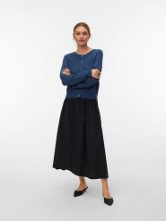 Vero Moda Kardigan "Jaqueline" w kolorze granatowym rozmiar: L. Niebieskie kardigany damskie Vero Moda, l, bez wzorów, ze splotem. Za 86.99 zł.