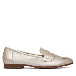 Lordsy Caprice. Szare półbuty damskie Caprice, bez wzorów, bez obcasa, bez zapięcia. Za 399.99 zł.