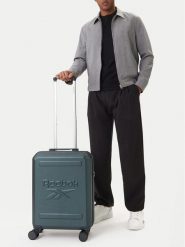 Reebok Walizka kabinowa CEO-RBK-WAL-024-CCC-S Zielony. Zielone walizki Reebok, bez wzorów, z tworzywa sztucznego. Za 259.99 zł.