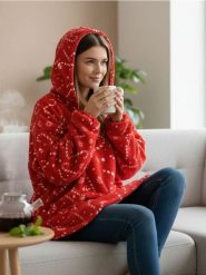 Bluza snuddie - czerwony. Czerwone bluzy damskie Sinsay, bez wzorów, bez kaptura. Za 39.99 zł.