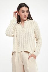 Sweter damski Alexia MARELLA MONOCHROME. Swetry klasyczne damskie Marella, m, bez kołnierzyka. W wyprzedaży za 775.20 zł.