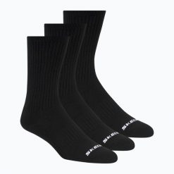 Skarpety SKECHERS Non Tery Crew Arch Support 3. Czarne skarpetki damskie Skechers, bez wzorów, z bawełny. Za 62.99 zł.