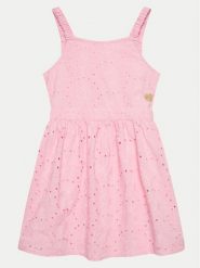Guess Sukienka elegancka J4GK22 WG5N0 Różowy Regular Fit. Czerwone sukienki dziewczęce Guess, z aplikacjami, z bawełny, bez ramiączek. Za 349.99 zł.
