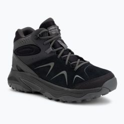 Buty turystyczne damskie Merrell Yokota 3 Mid Gtx. Czarne obuwie trekkingowe damskie Merrell, bez zapięcia. Za 529.99 zł.