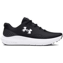 Buty do biegania damskie UA W Charged Surge 4 Under Armour 3027007. Czarne obuwie sportowe damskie Under Armour, bez zapięcia, do biegania. Za 269.99 zł.