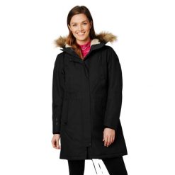 Płaszcz zimowy damski Helly Hansen Mayen Parka. Czarne parki damskie Helly Hansen, na zimę, xs, bez wzorów, bez kaptura. Za 489.99 zł.