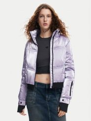 Desigual Kurtka bomber Omsk 24WWEWBY Fioletowy Regular Fit. Fioletowe kurtki damskie Desigual, l, bez wzorów, z syntetyku, bez kaptura. Za 599.99 zł.