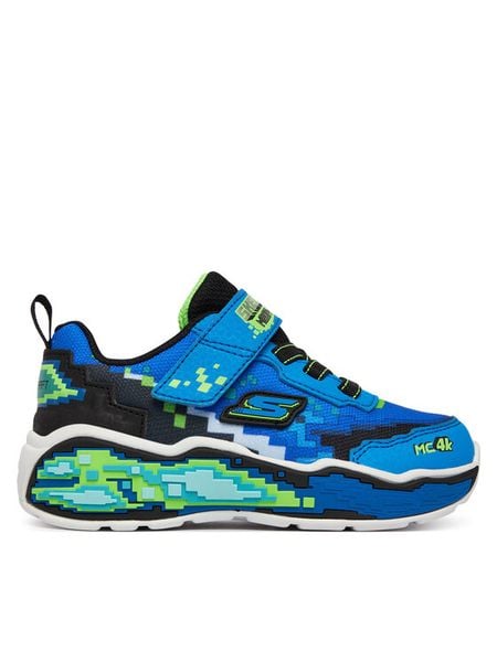 Skechers Sneakersy Mega Scene 402162N/BBLM Niebieski. Niebieskie buty sportowe chłopięce Skechers, z materiału, bez zapięcia. Za 117.99 zł.
