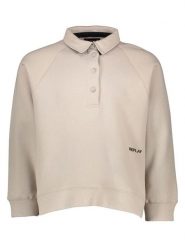 Replay Bluza w kolorze szarobrązowym rozmiar: M. Brązowe bluzy damskie Replay, m, bez wzorów, z bawełny, bez kaptura. Za 242.13 zł.