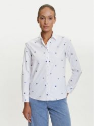 Tatuum Koszula Edna T2503.084 Biały Regular Fit. Białe koszule damskie TATUUM, bez wzorów, z bawełny, bez kołnierzyka, bez ramiączek. Za 219.99 zł.