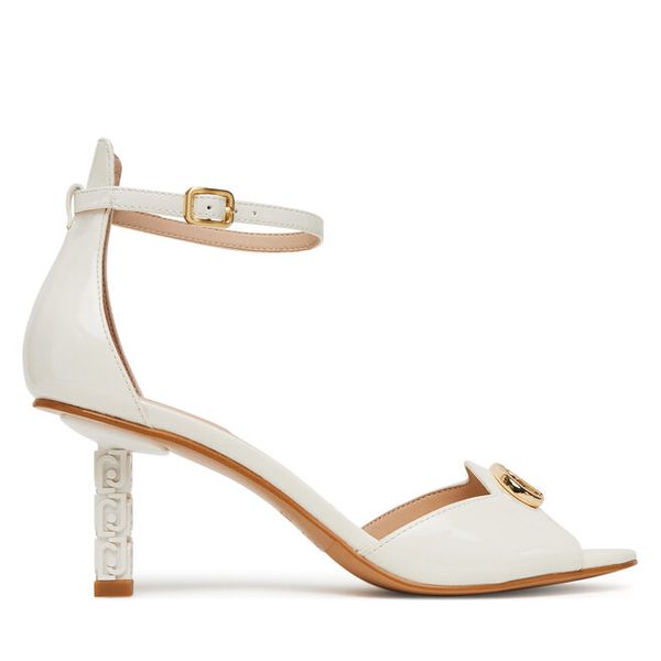 Sandały Liu Jo. Białe sandały damskie Liu Jo, bez wzorów, bez obcasa, na szpilce, bez zapięcia. Za 719.99 zł.