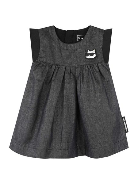 Karl Lagerfeld Kids Sukienka codzienna Z30514 M Szary Regular Fit. Szare sukienki dziewczęce Karl Lagerfeld Kids, bez wzorów, z syntetyku, bez ramiączek, proste. Za 209.99 zł.