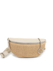 Lia Biassoni Skórzana saszetka "Niccone" w kolorze beżowo-kremowym - 25 x 14 x 4 cm rozmiar: onesize. Brązowe nerki i saszetki damskie Lia Biassoni, bez wzorów, z materiału. Za 173.99 zł.