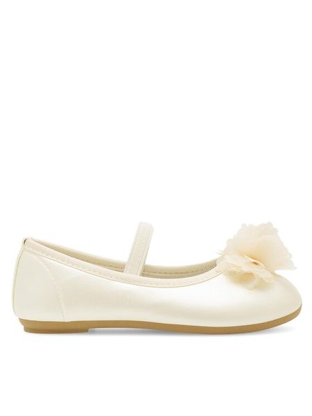 Nelli Blu Baleriny CF2685-2 Écru. Baleriny dziewczęce Nelli Blu, bez wzorów, ze skóry, bez obcasa, bez zapięcia. Za 59.99 zł.