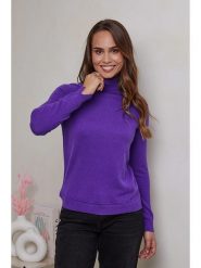 Soft Cashmere Kaszmirowy golf w kolorze fioletowym rozmiar: 40. Różowe golfy damskie Soft Cashmere, bez wzorów, z kaszmiru, bez ramiączek. Za 319.88 zł.