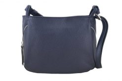 Listonoszka skórzana BARBERINI'S granatowa 946-4. Niebieskie shopper bag Barberinis, bez wzorów, z lakierowanej skóry, małe, bez dodatków. Za 289.99 zł.