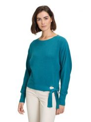 Betty Barclay Sweter w kolorze turkusowym rozmiar: 36. Niebieskie swetry klasyczne damskie Betty Barclay, ze splotem, bez kołnierzyka. Za 130.99 zł.