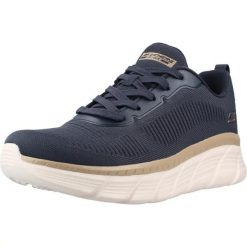 Buty SKECHERS BOBS B FLEX HI FLYING HI Niebieski. Niebieskie obuwie trekkingowe damskie Skechers, z syntetyku, bez zapięcia. Za 283.99 zł.