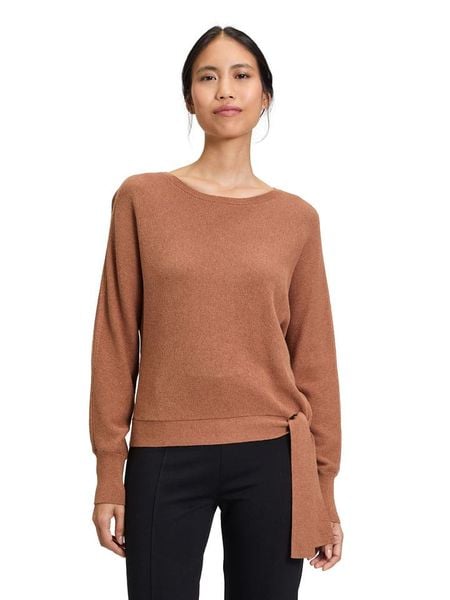 Betty Barclay Sweter w kolorze jasnobrązowym rozmiar: 36. Brązowe swetry klasyczne damskie Betty Barclay, ze splotem, bez kołnierzyka. Za 130.99 zł.