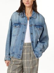 Scotch & Soda Kurtka dżinsowa w kolorze błękitnym rozmiar: XL. Niebieskie kurtki damskie Scotch & Soda, xl, bez wzorów, prążkowane, bez kaptura. Za 285.49 zł.
