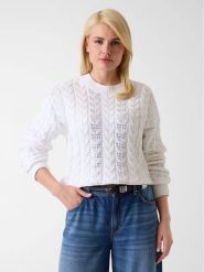 Guess Sweter 183442 Biały Classic Fit. Białe swetry klasyczne damskie Guess, xs, bez kołnierzyka. Za 524.99 zł.