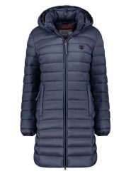 ANAPURNA Płaszcz pikowany "Akitalana" w kolorze granatowym rozmiar: M. Niebieskie płaszcze damskie ANAPURNA, m, bez wzorów, bez kaptura. Za 173.99 zł.