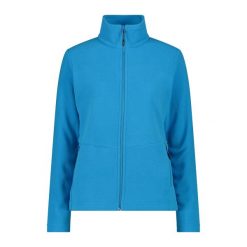 Damska polarowa kurtka turystyczna CMP. Niebieskie kurtki damskie CMP, bez wzorów, z polaru, bez kaptura. Za 323.50 zł.