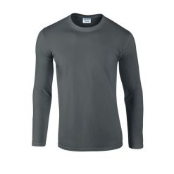 Koszulka Z Długim Rękawem Dla Dorosłych Unisex Soft Touch. Brązowe bluzki damskie GILDAN, m, bez wzorów, sportowe, bez kołnierzyka, bez ramiączek. Za 50.99 zł.