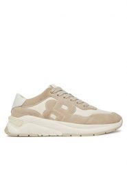 BOSS Sneakersy Skylar Runn 50541600 Beżowy. Brązowe obuwie sportowe damskie Boss, ze skóry, bez zapięcia. Za 579.99 zł.