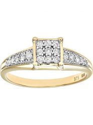 Revoni Złoty pierścionek z diamentami rozmiar: 48. Żółte pierścionki damskie Revoni, z diamentem, złote. Za 1,989.30 zł.