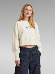 G-Star Bluza w kolorze kremowym rozmiar: S. Brązowe bluzy damskie G-Star, s, bez wzorów, bez kaptura. Za 149.31 zł.
