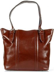 Torebka skórzana elegancka DAN-A T251 koniakowa. Torebki klasyczne damskie DAN-A, ze skóry, duże, bez dodatków. Za 349.99 zł.