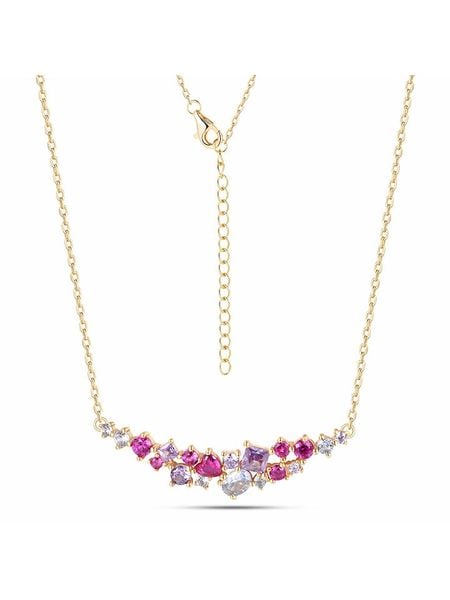 DI GIORGIO Pozłacany naszyjnik z elementem ozdobnym - dł. 40 cm rozmiar: onesize. Żółte naszyjniki damskie DI GIORGIO, z cyrkonią, pozłacane. Za 152.62 zł.